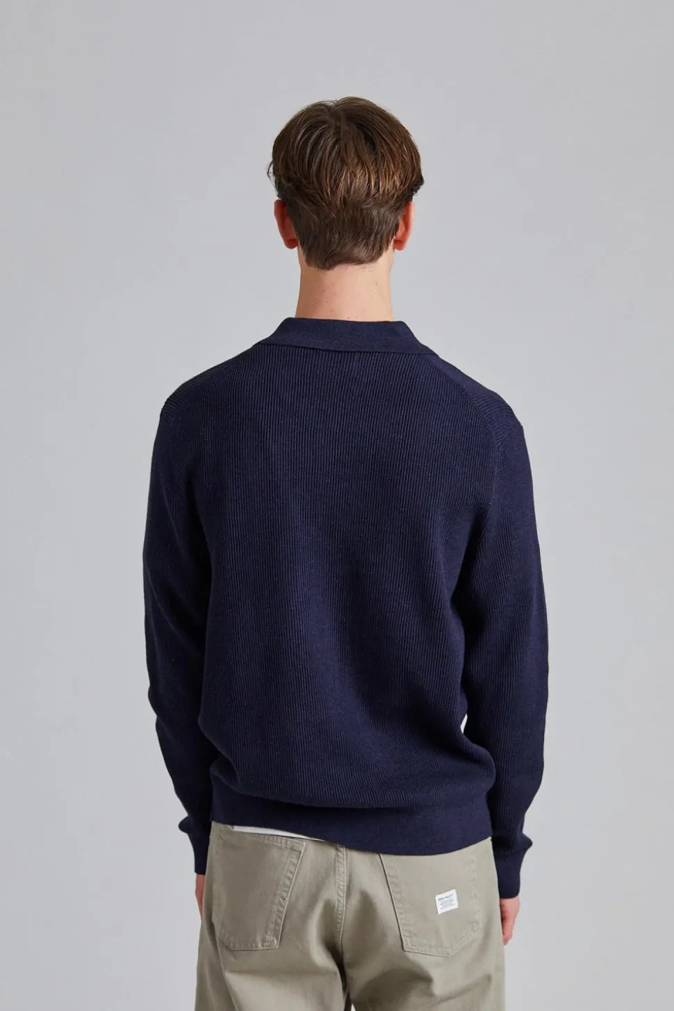 Hansie LS Navy Melange