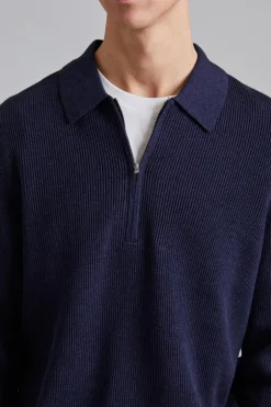 Hansie LS Navy Melange