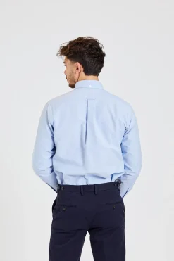 Ice Blue Button Down Oxford Shirt