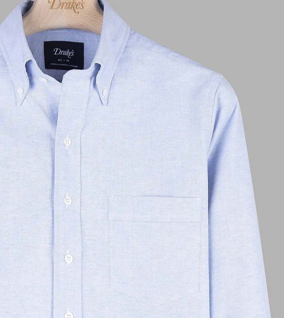 Ice Blue Button Down Oxford Shirt