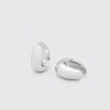 Ice Hoop Medium Silver