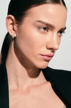 Ice Huggie Pave Silver
