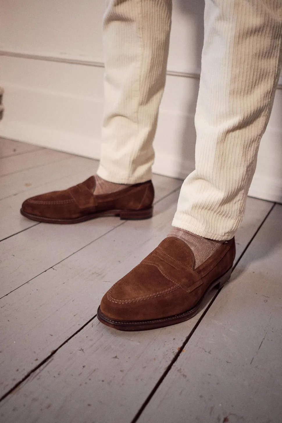 Imperial Penny Loafer Brown Suede