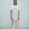 Irene Oversized Flared Dress Ivory
