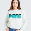 Isoli Ganni Rock Sweatshirt Egret