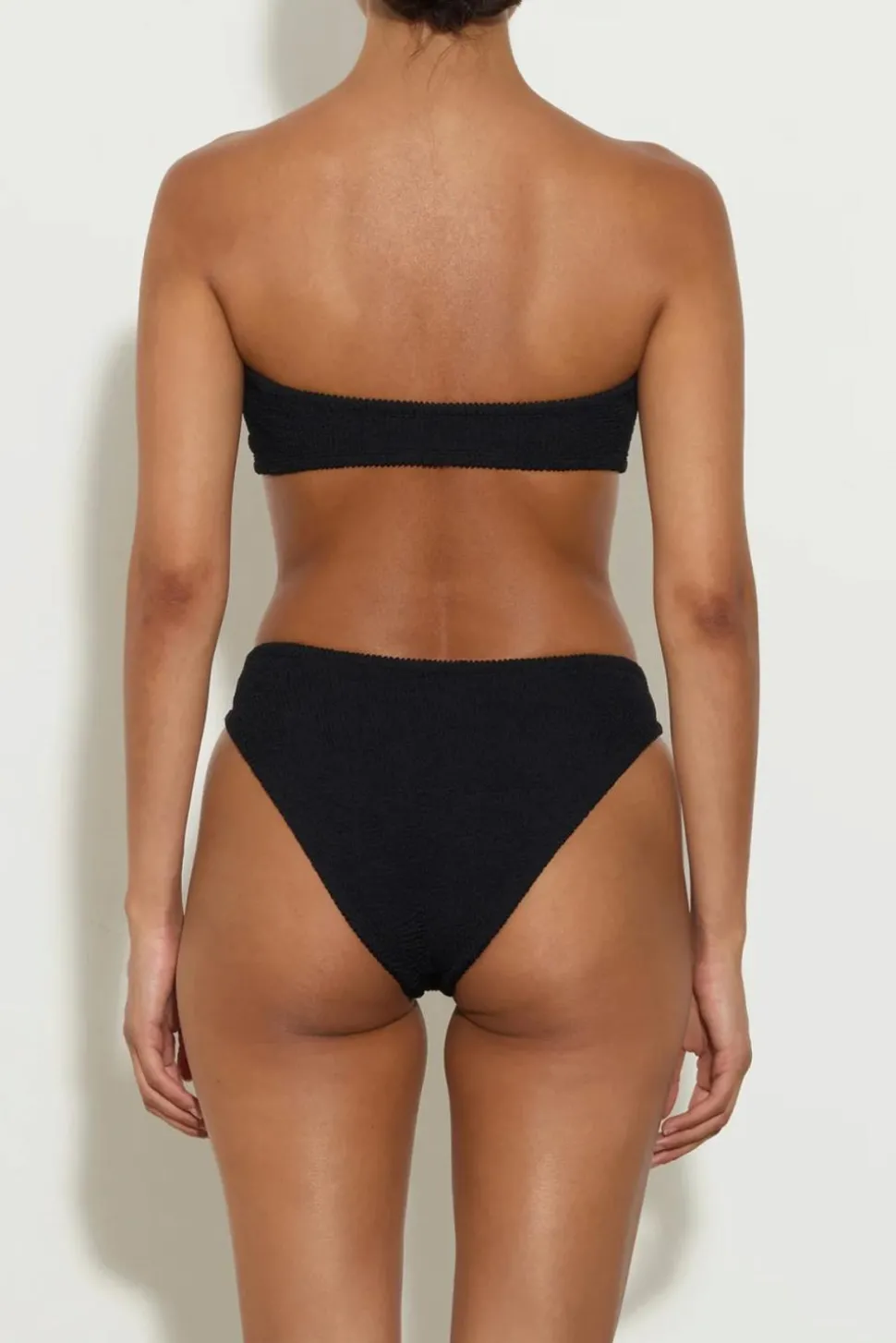 Jean Bikini Crinkle Black