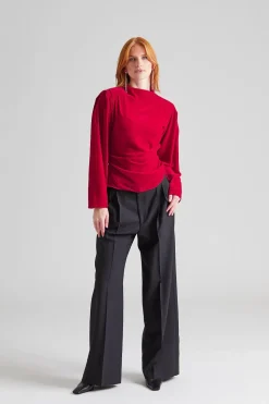 Jet Top Velvet Red