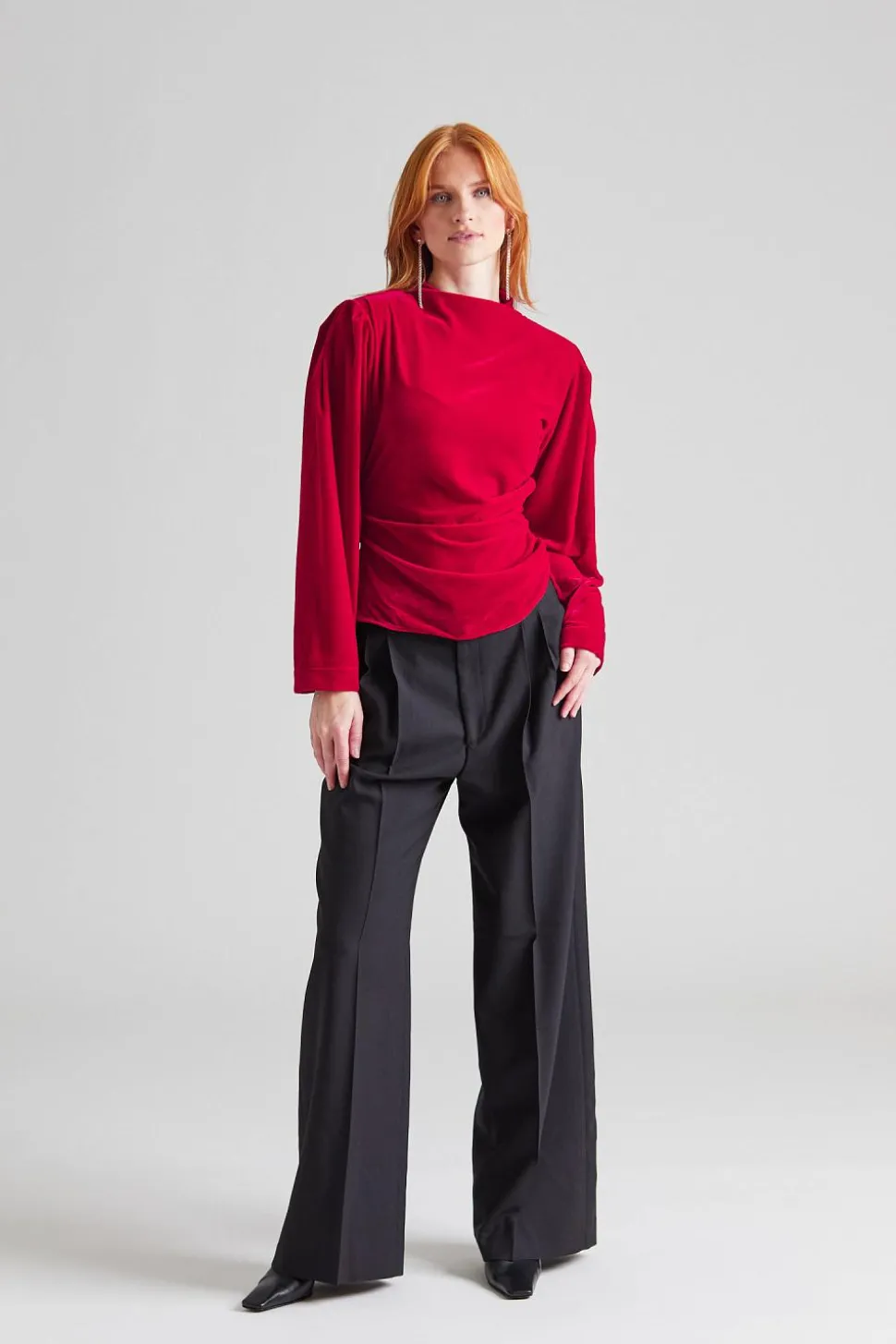 Jet Top Velvet Red