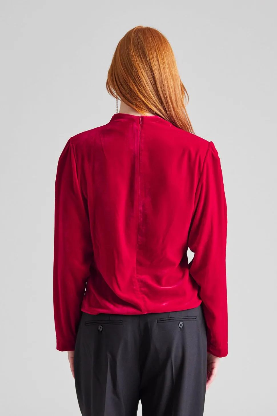 Jet Top Velvet Red