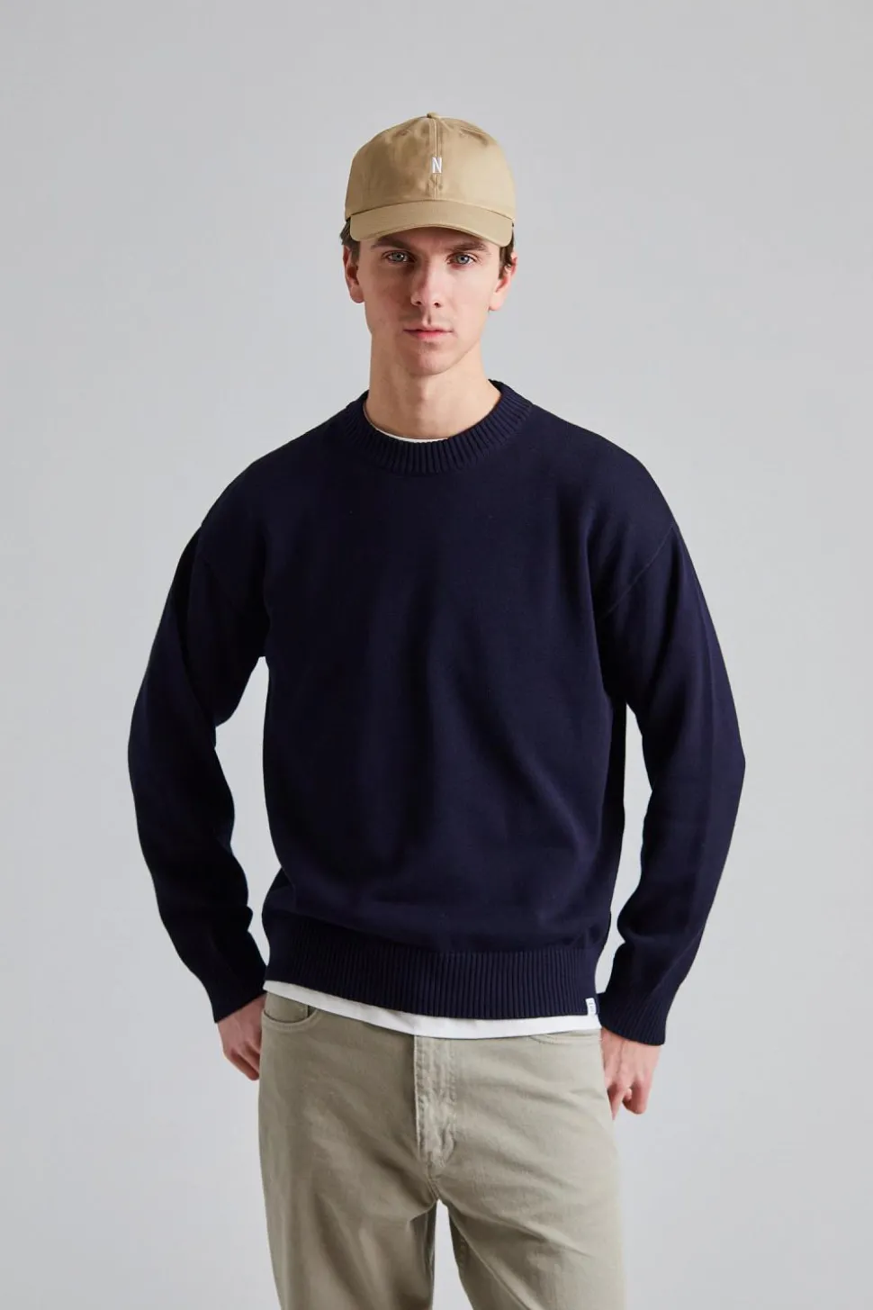 Jonas Cotton Sweater Dk Navy