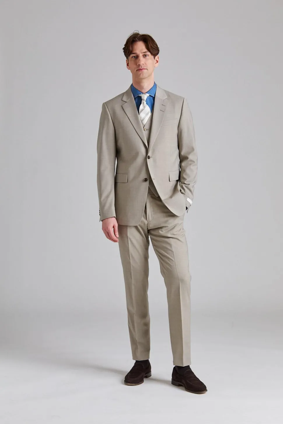 Justin Tenuta Suit Sand
