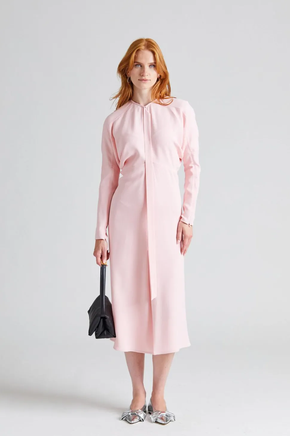 Keyhole Dolman Midi Dress Candyfloss