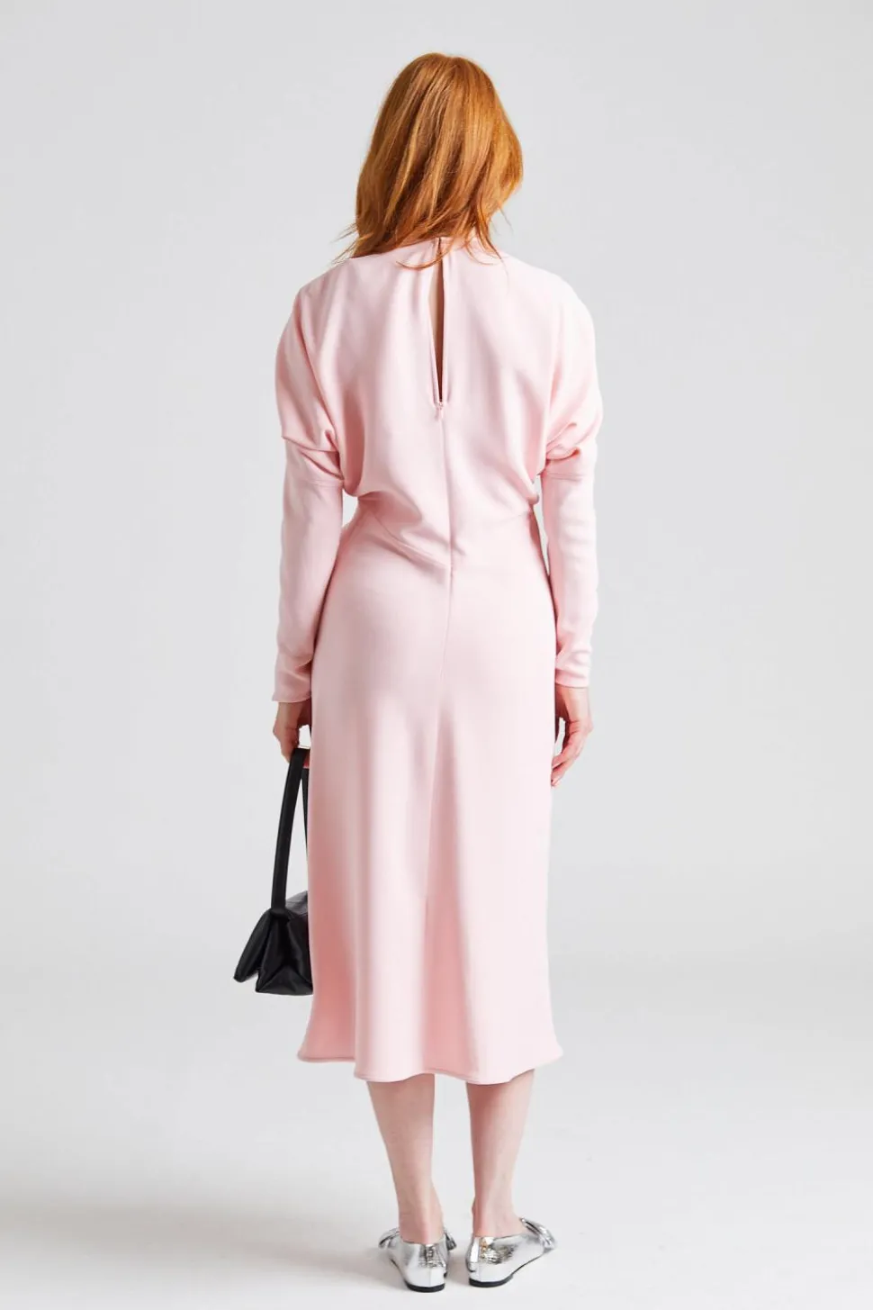 Keyhole Dolman Midi Dress Candyfloss