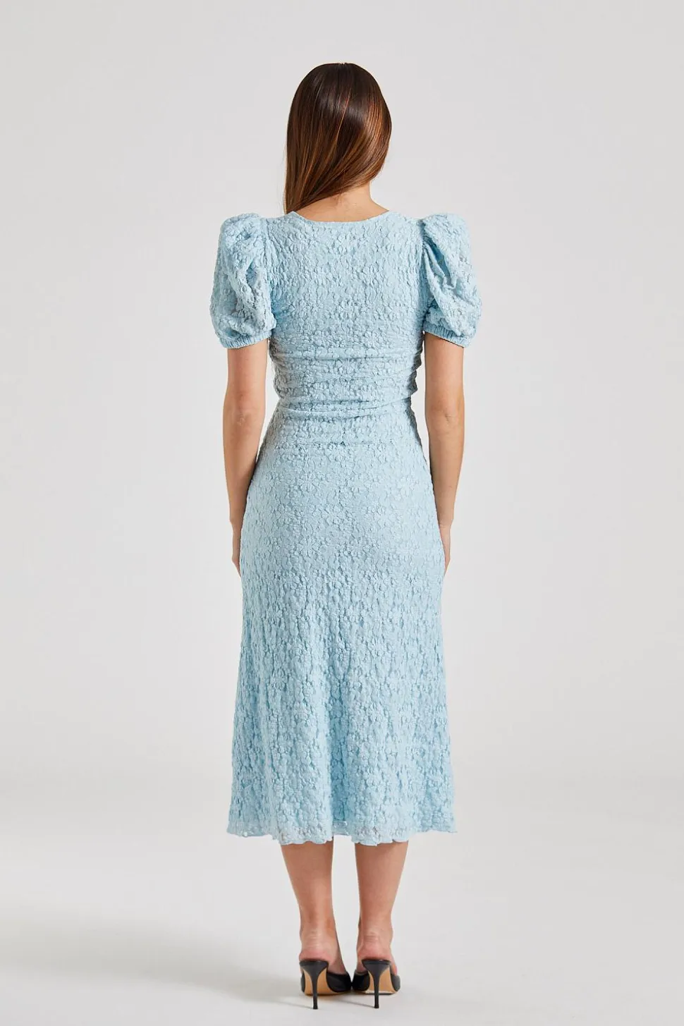 Lace Puff Sleeve Dress Omphalodes