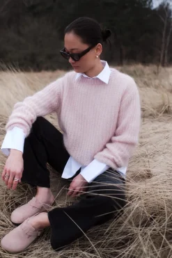 Lane Brioche Sweater Lt Pink