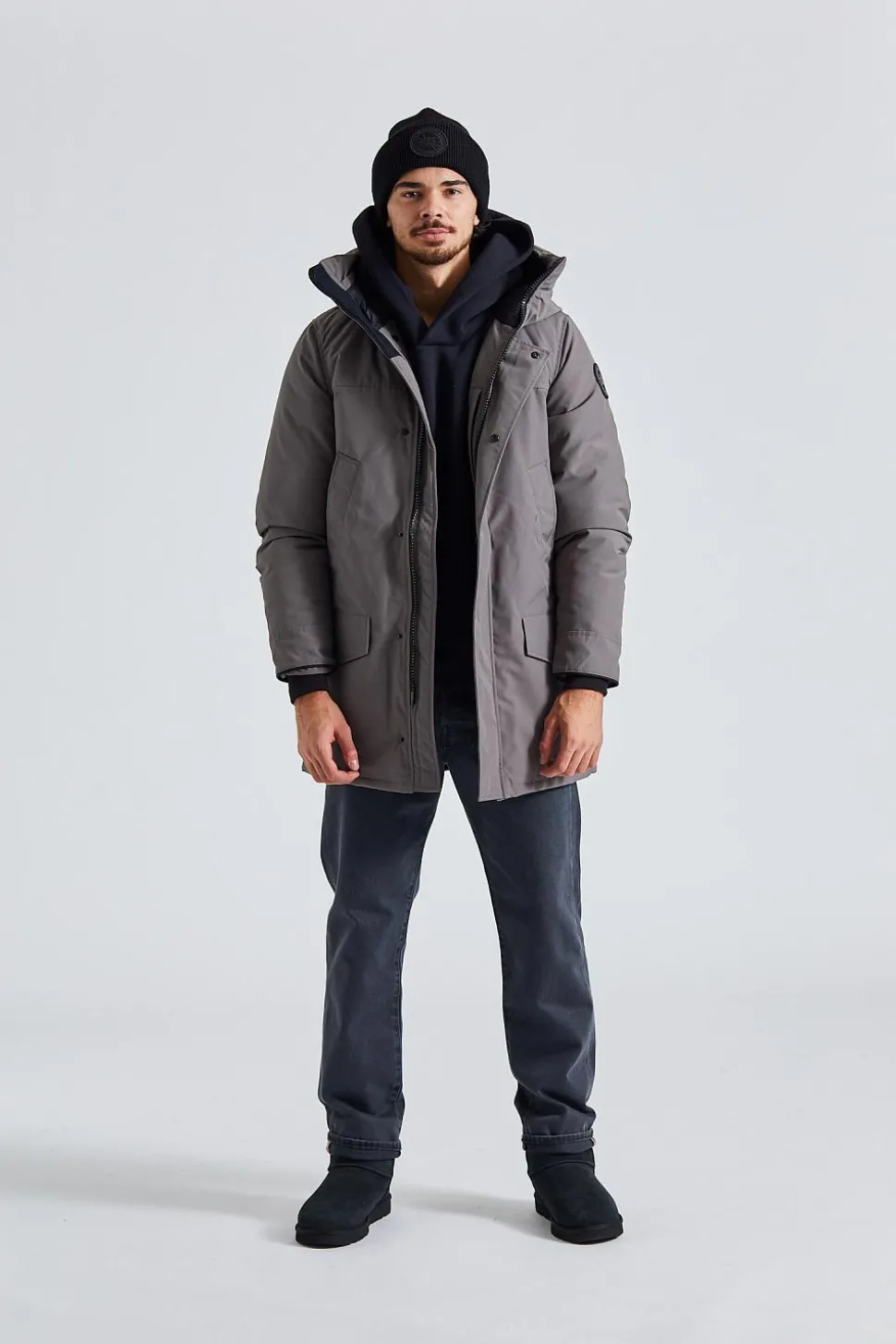 Langford Parka CR Blac Disc Coastal Grey