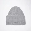 Large Face Logo Beanie Grey Mel FA-UX-HATS000063