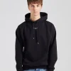 Le Hoodie Slogan à Poche Classique Black