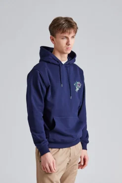 Le Hoodie Slogan Esquisse Navy