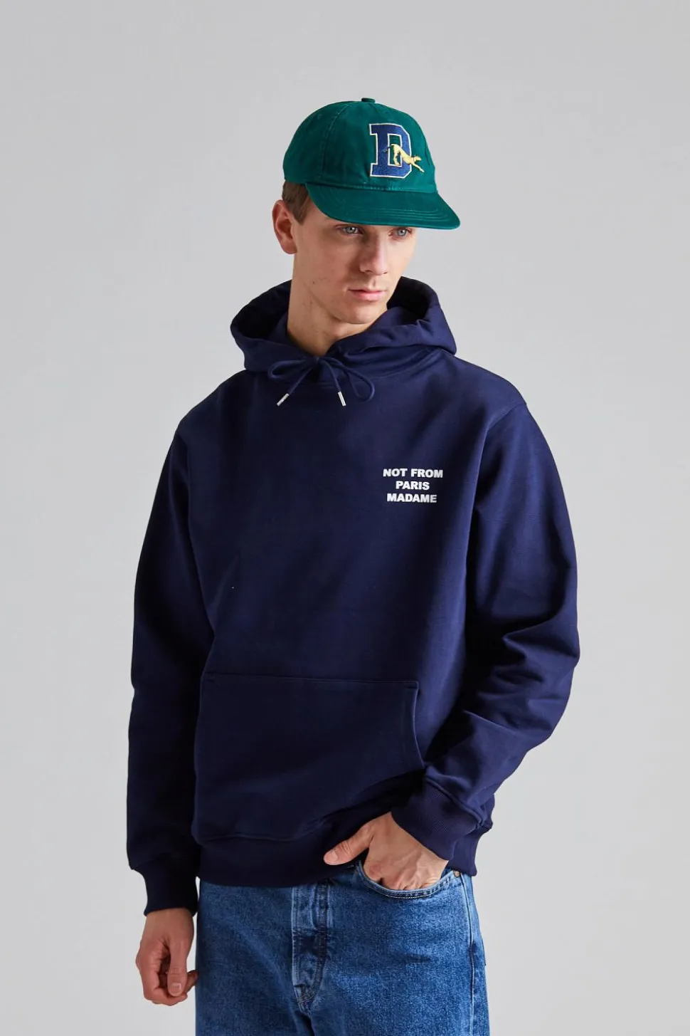 Le Hoodie Slogan Navy