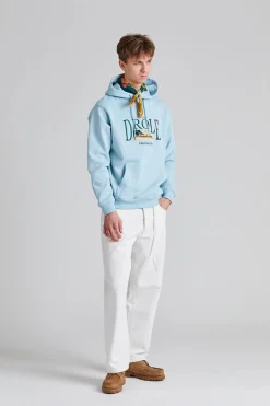 Le Hoodie Tennis Court Light Blue