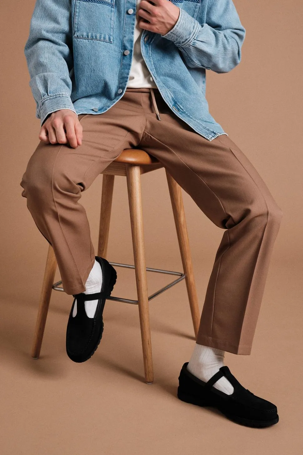 Le Pantalon Droit Ice Brown
