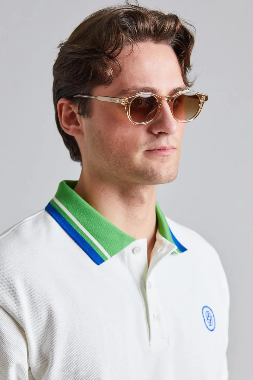 Le Polo Piqué Tresse Off White