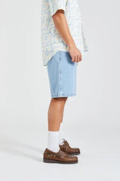 Le Short Jeans Délavé Light Blue