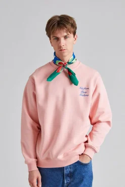 Le Sweatshirt Slogan Cursive Light Pink