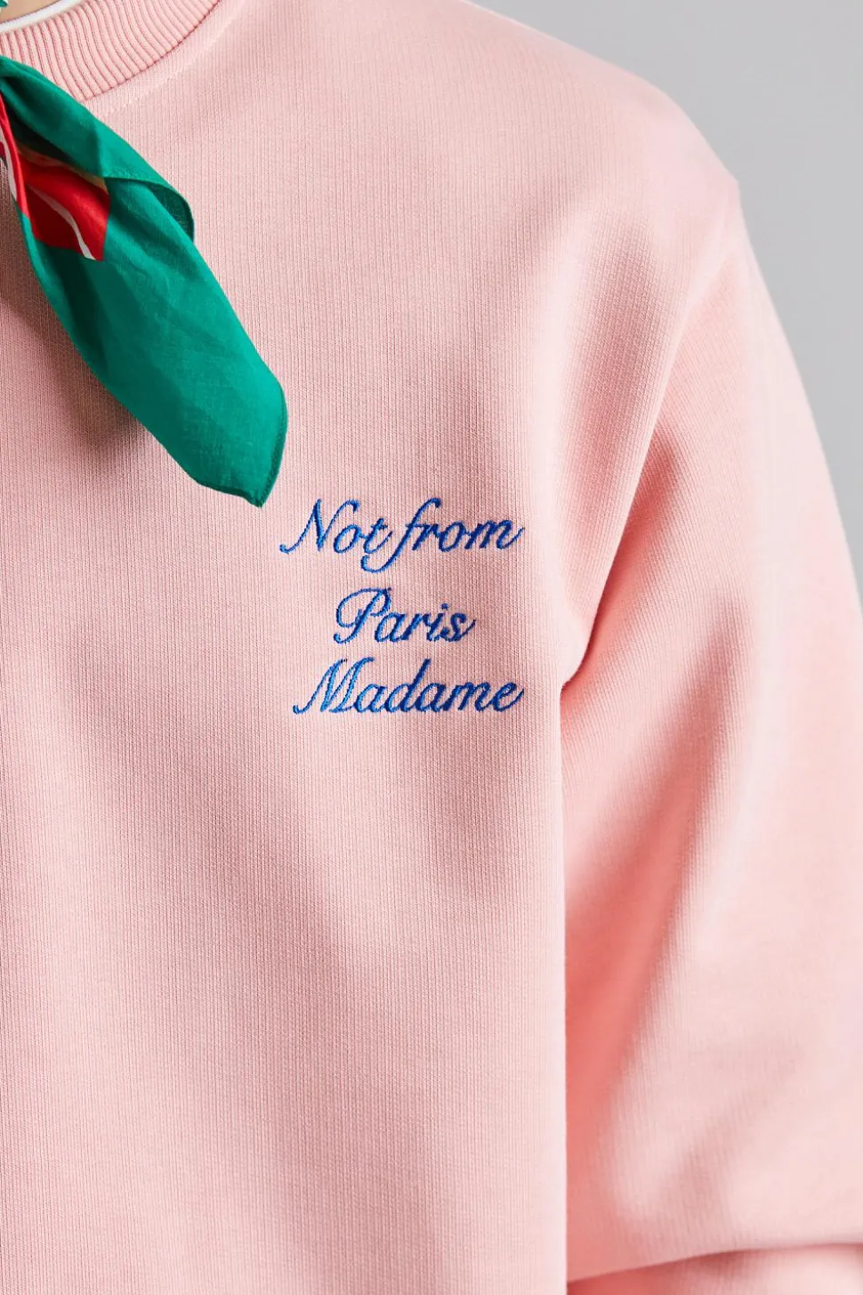 Le Sweatshirt Slogan Cursive Light Pink