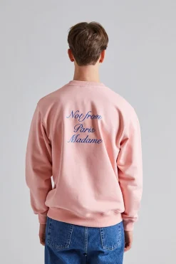 Le Sweatshirt Slogan Cursive Light Pink