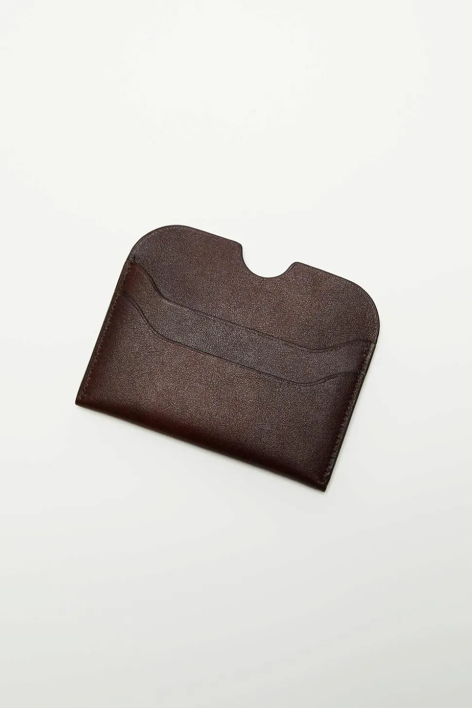 Leather Card Holder Dark Brown FN-UX-SLGS000287
