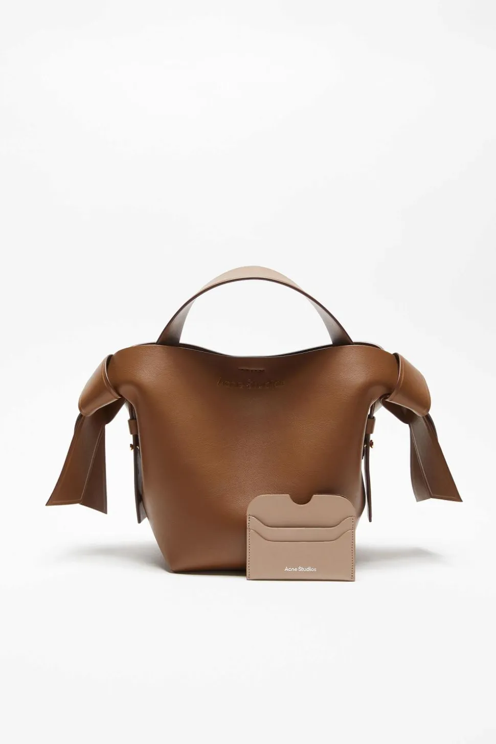 Leather Card Holder Taupe Beige FN-UX-SLGS000257