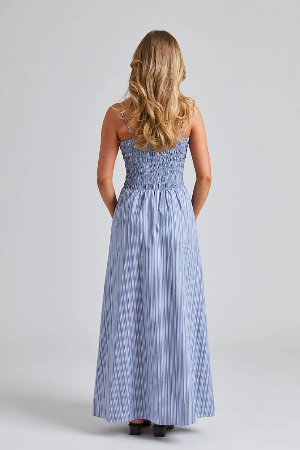 Lida Maxi Dress Blue Stripe