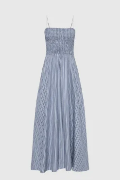 Lida Maxi Dress Blue Stripe