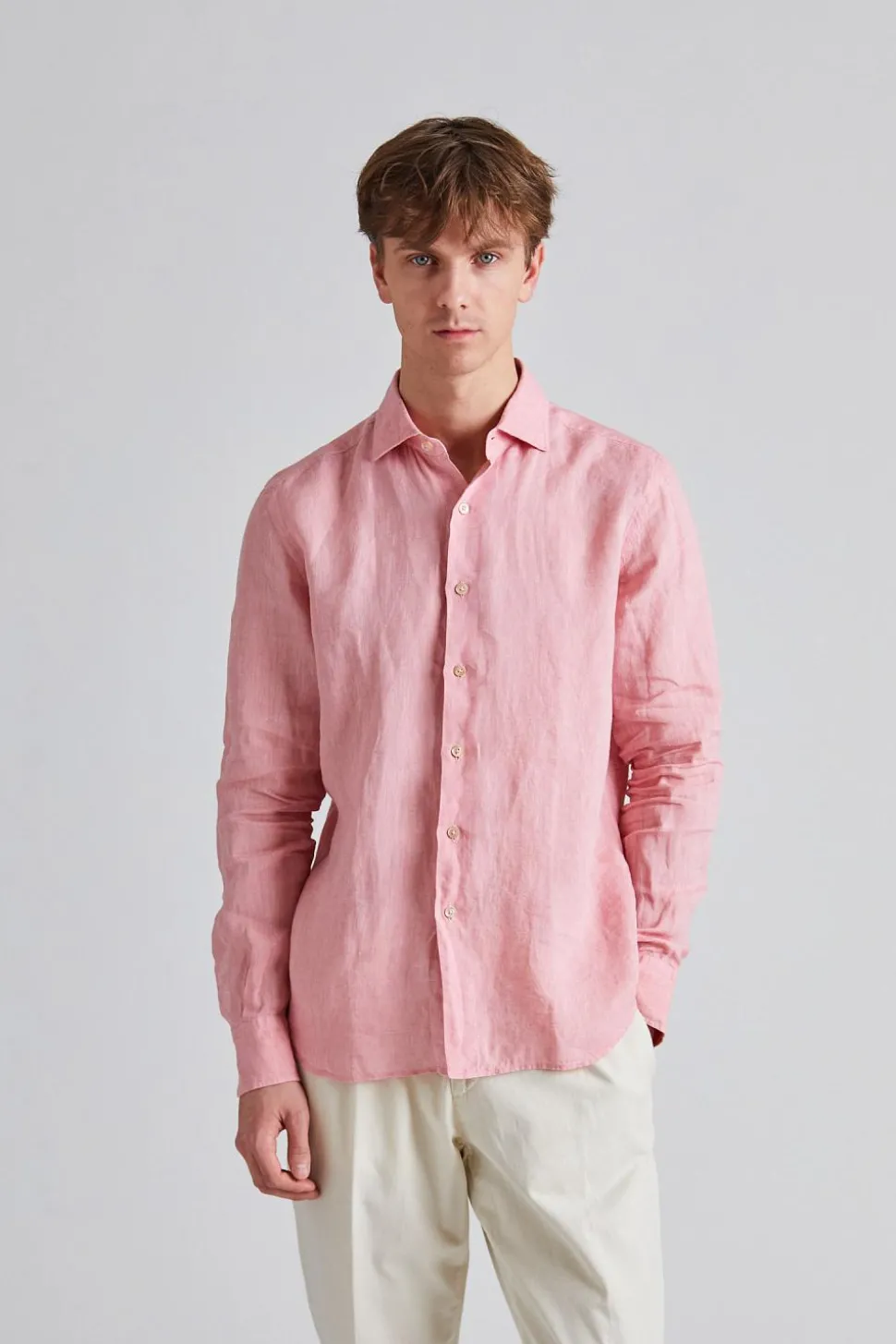 Linen Shirt Soft Pink