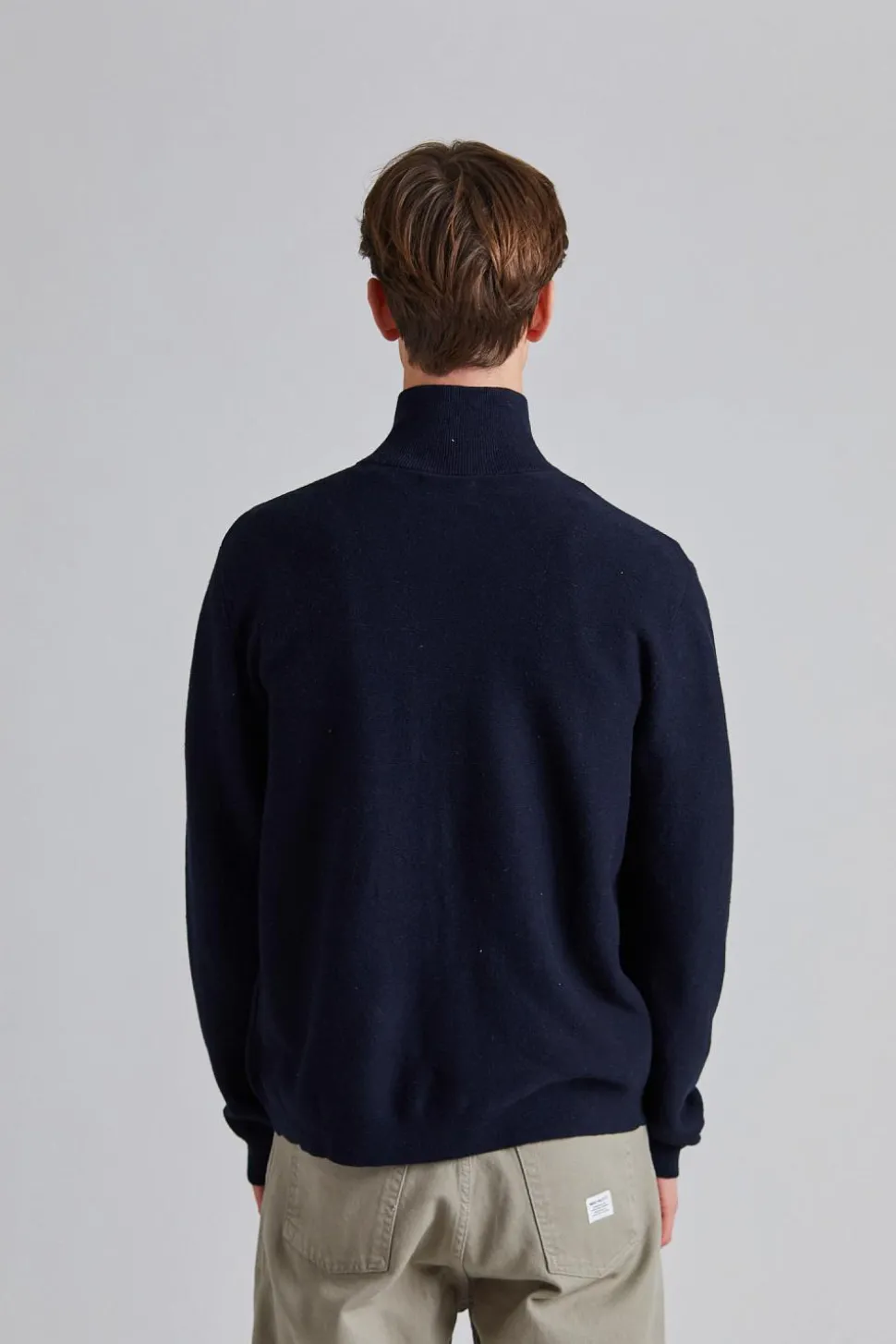 Links Cotton Linen Zip Jacket Navy