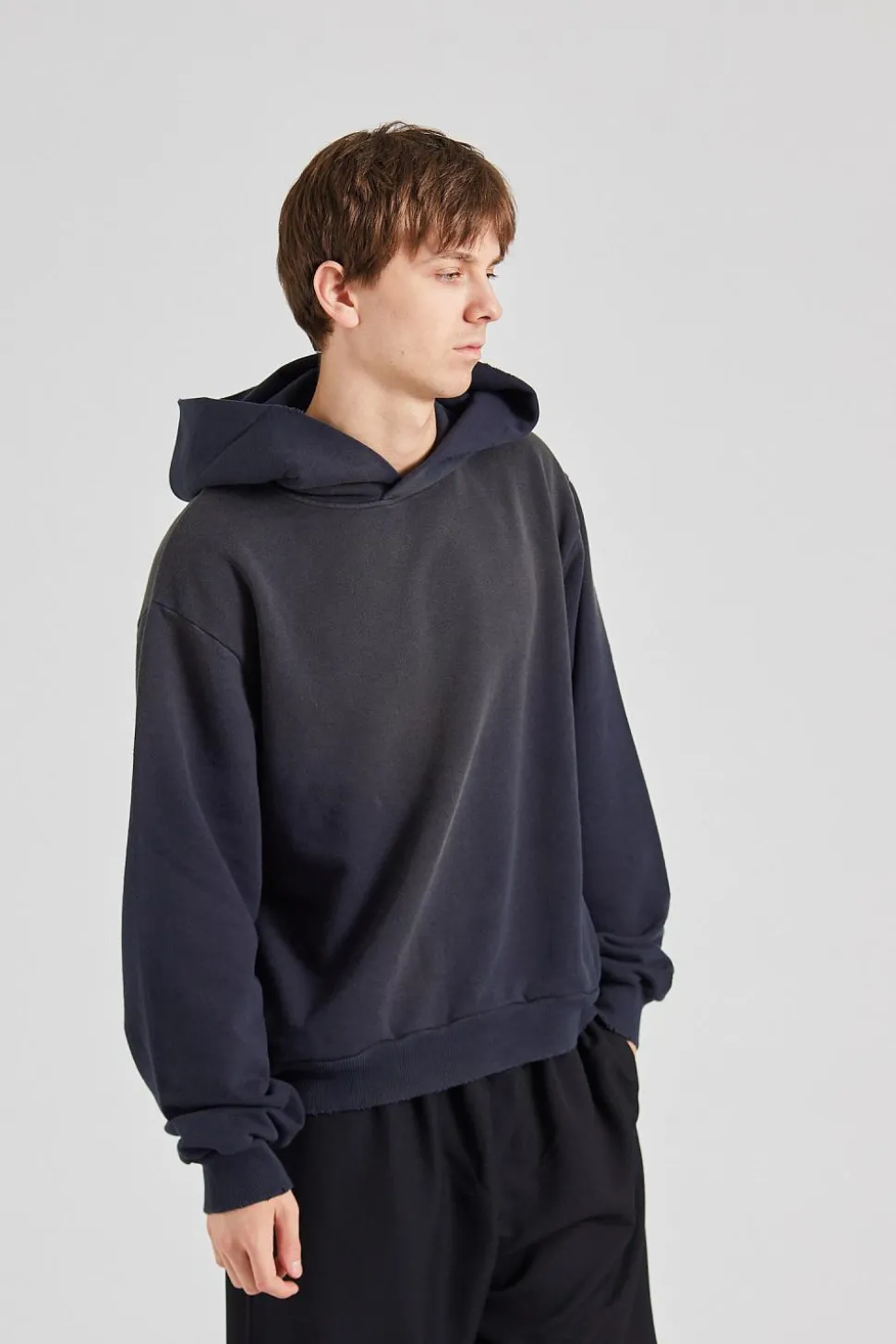 Logo Hooded Sweater Black FN-UX-SWEA000020