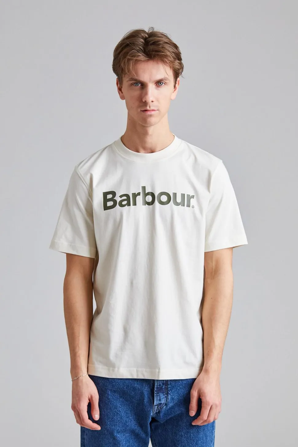 Logo Relaxed Fit T-Shirt Antique White