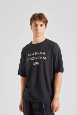 Logo T-shirt - Relaxed Fit Faded Black FN-UX-TSHI000013