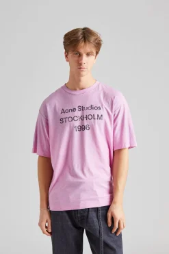 Logo T-shirt - Relaxed fit FN-UX-TSHI000013 Cotton Candy Pink
