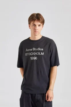 Logo T-shirt - Relaxed Fit Faded Black FN-UX-TSHI000013