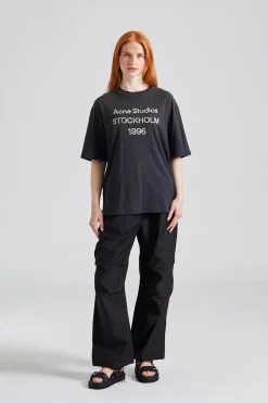 Logo T-shirt - Relaxed Fit Faded Black FN-UX-TSHI000013