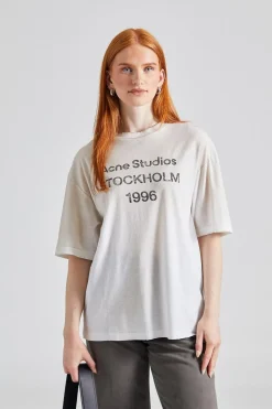 Logo T-Shirt Dusty White FN-UX-TSHI000013