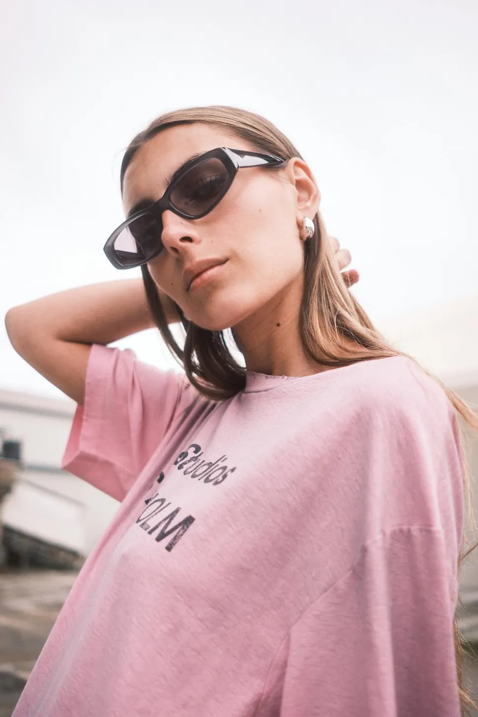 Logo T-shirt Relaxed Fit Cotton Candy Pink FN-UX-TSHI000013