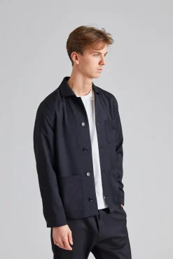 Louis Gabardine Jacket Black