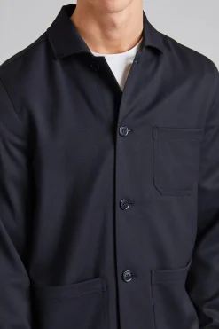 Louis Gabardine Jacket Black