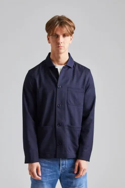 Louis Gabardine Jacket Navy