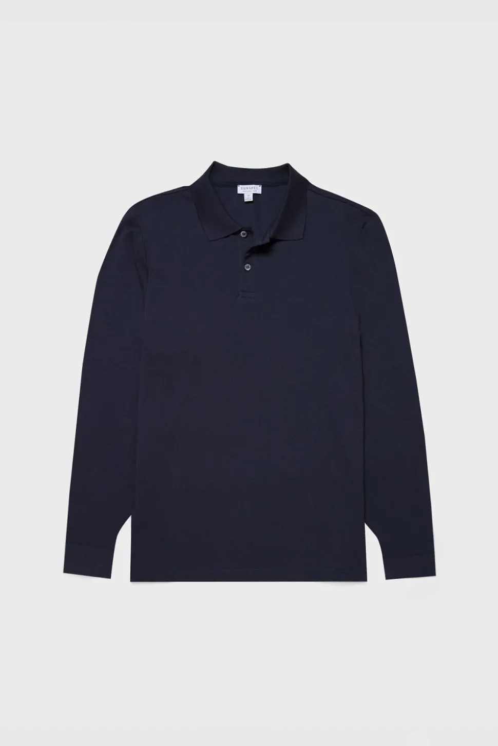 LS Pique Polo Shirt Navy