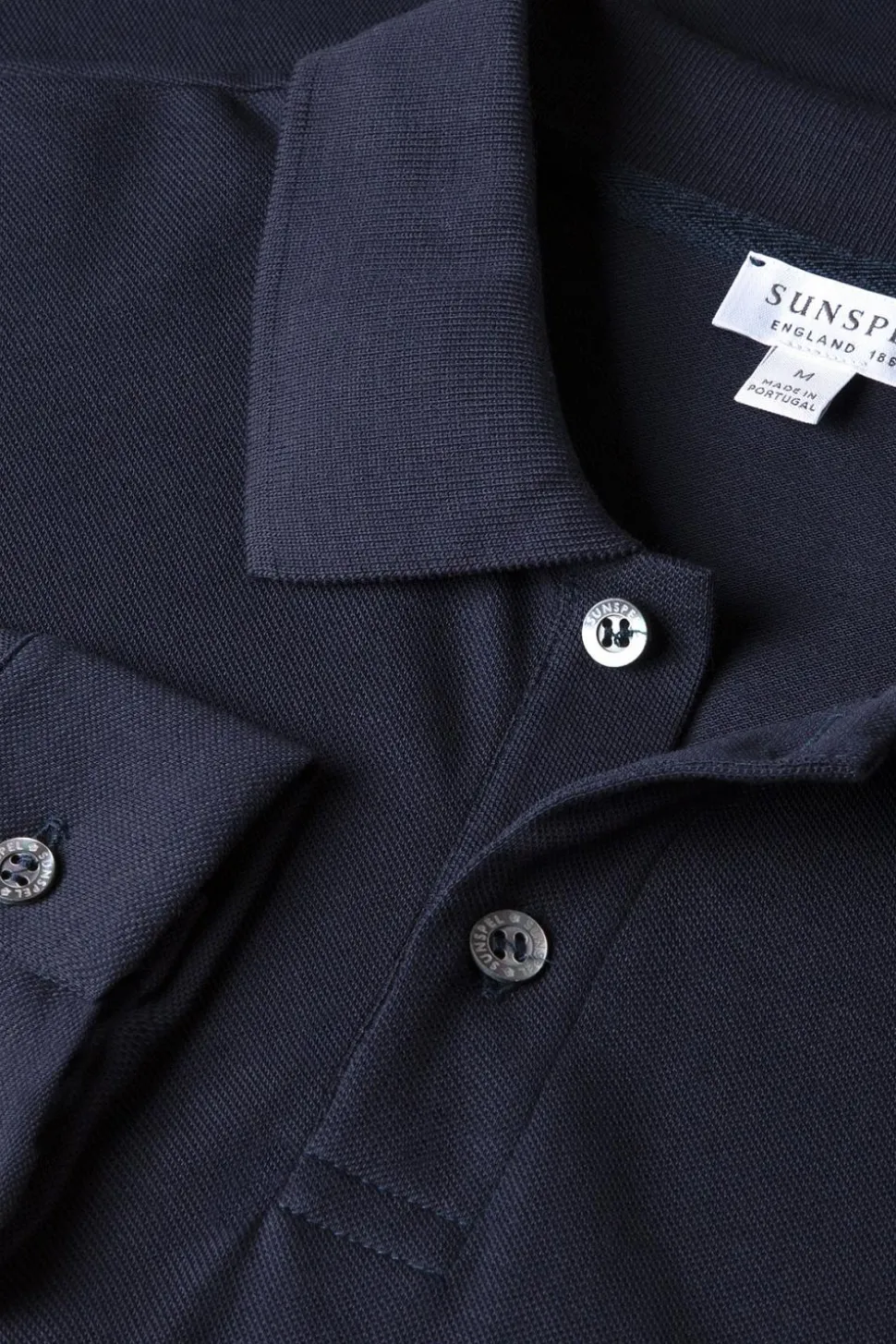 LS Pique Polo Shirt Navy